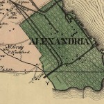 Alexandria County Map Excerpt, 1878