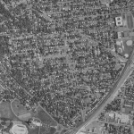 Rosemont seen from the air, c. 1980