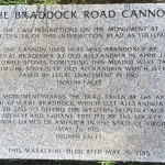 Braddock Road Cannon Plaque - 05 26 15