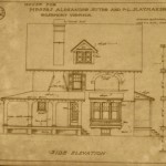 Blueprint for house of Frank L. Slaymaker, c. 1909