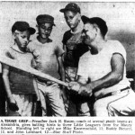 Maury School students receive batting tips, 1957