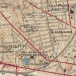 USGS Topographical Map Excerpt - 1945