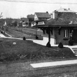 Rosemont Station and West Rosemont Avenue (Panoramic View), c. 1911